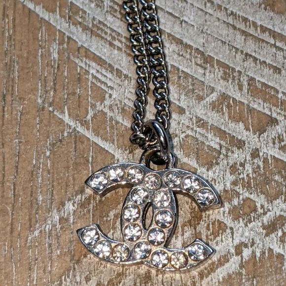 CHANEL Jewelry - Chanel Strass CC Pendent Necklace